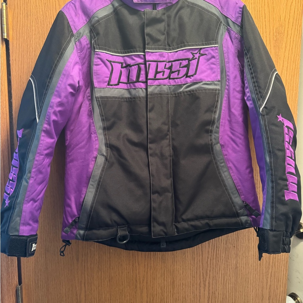 Purple and Black Women's Ski Jacket